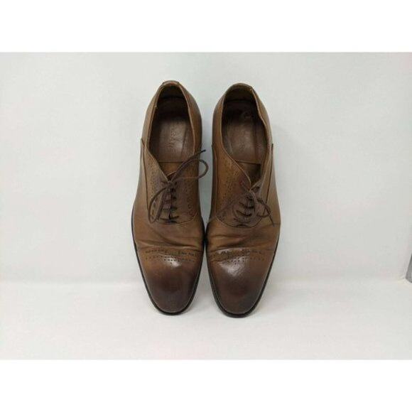Sarar Men's Tonal Brown Leather Lace Up Dress Shoes Men's Size 41 or US Size 8 E - Picture 12 of 12